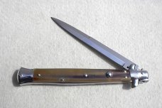 NEW FRANK BELTRAM 13" ITALIAN STILETTO GENUINE BRAZILIAN HORN BAYONET BLADE