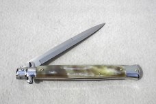 NEW FRANK BELTRAM 13" ITALIAN STILETTO GENUINE BRAZILIAN HORN BAYONET BLADE