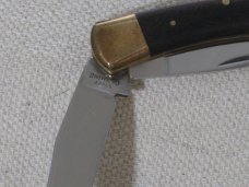 Browning Japan Two Blade Lockback Pocket Knife with Leather Pouch Unused 