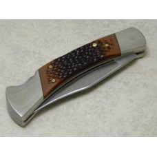 Remington USA Delrin R-9 Lockback Knife & Pouch in Box Remington USA Delrin R-9 Lockback Knife & Pouch in Box