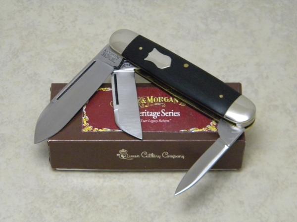 Schatt & Morgan Gowanda NY Heritage Series Ebony No. 3092 Stockman Knife in Box c.2012 Schatt & Morgan Gowanda NY Heritage Series Ebony No. 3092 Stockman Knife in Box c.2012