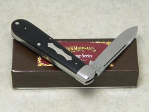 Schatt & Morgan Gowanda NY Heritage Series Ebony No. 1213 Jack Knife in Box c.2011