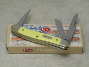 Case XX USA Yellow 3318PU CV Punch Stockman Knife 2012