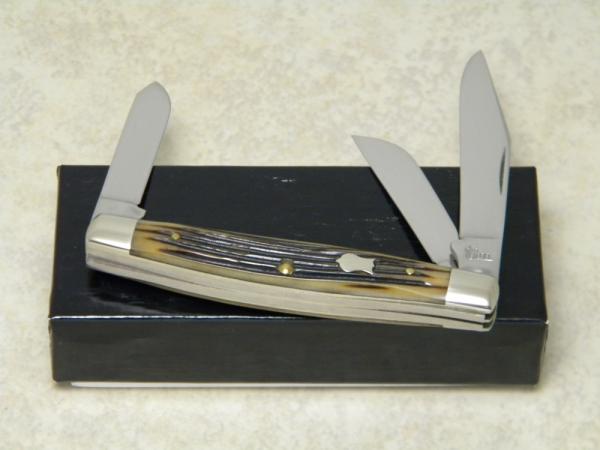 Queen Dan Burke QDB #26 Winterbottom Bone Medium Stockman Knife in Box Queen Dan Burke QDB #26 Winterbottom Bone Medium Stockman Knife in Box