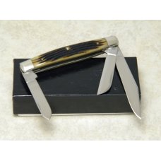 Queen Dan Burke QDB #26 Winterbottom Bone Medium Stockman Knife in Box Queen Dan Burke QDB #26 Winterbottom Bone Medium Stockman Knife in Box