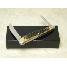 Queen Dan Burke QDB #46 Winterbottom Bone Wharncliffe Half Whittler Knife in Box Queen Dan Burke QDB #46 Winterbottom Bone Wharncliffe Half Whittler Knife in Box