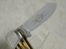 Schatt & Morgan Titusville PA. 2005 Stag 033163 Rail Splitter Stockman Knife in Box