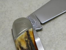 Schatt & Morgan Titusville PA. 2005 Stag 033163 Rail Splitter Stockman Knife in Box