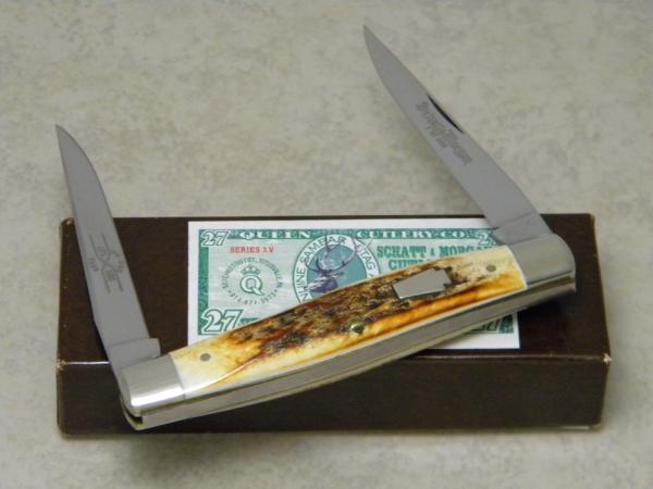 Schatt & Morgan Titusville PA. 2005 Stag 032127 Yankee Muskrat Knife in Box Schatt & Morgan Titusville PA. 2005 Stag 032127 Yankee Muskrat Knife in Box