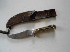 Older Puma Skinner Stag Knife & Original Sheath Older Puma Skinner Stag Knife & Original Sheath