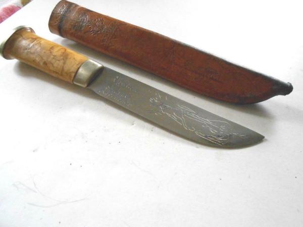 Very Nice Finland Camp Knife & Original Sheath