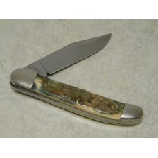Marbles M.S.A. Co. 02 Gladstone, Mich USA Mastodon Ivory Linerlock Copperhead Knife in Box c.2002 Marbles M.S.A. Co. 02 Gladstone, Mich USA Mastodon Ivory Linerlock Copperhead Knife in Box c.2002