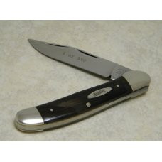Marbles M.S.A. Co. 02 Gladstone, Mich USA Buffalo Horn Linerlock Copperhead Knife in Box c.2002 Marbles M.S.A. Co. 02 Gladstone, Mich USA Buffalo Horn Linerlock Copperhead Knife in Box c.2002