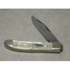Marbles M.S.A. Co. 02 Gladstone, Mich USA Imitation Pearl Linerlock Copperhead Knife in Box c.2002