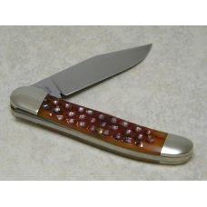 Marbles M.S.A. Co. 02 Gladstone, Mich USA Corn Cob Bone Linerlock Copperhead Knife in Box c.2002