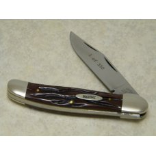 Marbles M.S.A. Co. 02 Gladstone, Mich USA Worm Groove Bone Linerlock Copperhead Knife in Box c.2002 Marbles M.S.A. Co. 02 Gladstone, Mich USA Worm Groove Bone Linerlock Copperhead Knife in Box c.2002