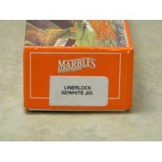 Marbles M.S.A. Co. 02 Gladstone, Mich USA White Jig Bone Linerlock Copperhead Knife in Box c.2002 Marbles M.S.A. Co. 02 Gladstone, Mich USA White Jig Bone Linerlock Copperhead Knife in Box c.2002
