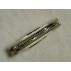 Browning Japan Model 531 Bone Stag Pocket Knife with Clip, Pen and Scissors in Box Browning Japan Model 531 Bone Stag Pocket Knife with Clip, Pen and Scissors in Box