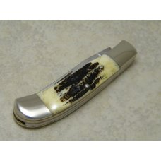 Browning Japan Model 531 Bone Stag Pocket Knife with Clip, Pen and Scissors in Box Browning Japan Model 531 Bone Stag Pocket Knife with Clip, Pen and Scissors in Box