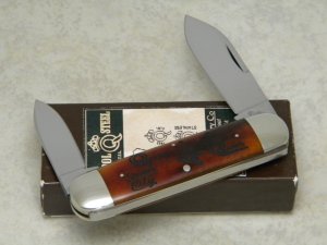 Queen Cutlery Co. Dan Burke Bone #65 Tang Stamp Series Baby Sunfish Elephant Toe Knife in Box