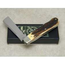 Queen Cutlery Co. #2C Stag Joe Pardue Cotton Sampler Knife in Box - 1 of 400 Queen Cutlery Co. #2C Stag Joe Pardue Cotton Sampler Knife in Box - 1 of 400