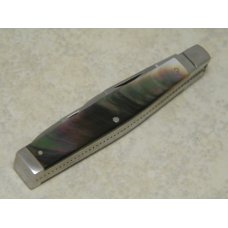 Queen Cutlery Co. Dan Burke BG42 Black Lip Pearl Serpentine Doctors Knife in Box Queen Cutlery Co. Dan Burke BG42 Black Lip Pearl Serpentine Doctors Knife in Box