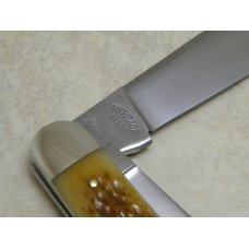 Schatt & Morgan Gowanda NY Heritage Series Stag Bone No. 3766 Stockman Knife in Box c.2012 Schatt & Morgan Gowanda NY Heritage Series Stag Bone No. 3766 Stockman Knife in Box c.2012