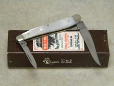 Schatt & Morgan Titusville PA Mother of Pearl 052146 Half Whittler Knife in Box c.2005
