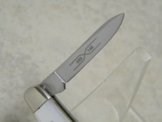 Schatt & Morgan Titusville PA Mother of Pearl 052146 Half Whittler Knife in Box c.2005
