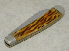 John Primble Belknap HDW & MFG Co. 5722 Green Bone Blue Grass Barlow Knife - c.1950's John Primble Belknap HDW & MFG Co. 5722 Green Bone Blue Grass Barlow Knife - c.1950's