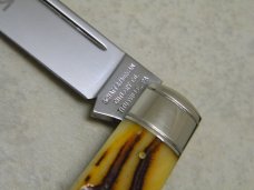 John Primble Belknap HDW & MFG Co. 5722 Green Bone Blue Grass Barlow Knife - c.1950's John Primble Belknap HDW & MFG Co. 5722 Green Bone Blue Grass Barlow Knife - c.1950's