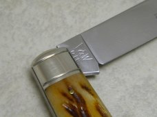John Primble Belknap HDW & MFG Co. 5722 Green Bone Blue Grass Barlow Knife - c.1950's John Primble Belknap HDW & MFG Co. 5722 Green Bone Blue Grass Barlow Knife - c.1950's
