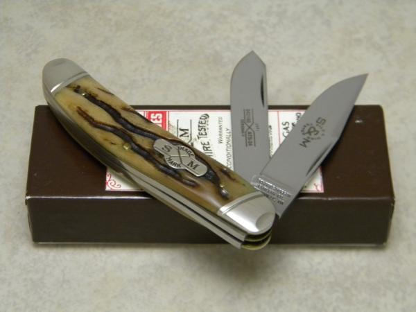 Schatt & Morgan Cutlery Co. Titusville PA Bone Series #5-V 042160 Sowbelly Knife in Box c.2011 Schatt & Morgan Cutlery Co. Titusville PA Bone Series #5-V 042160 Sowbelly Knife in Box c.2011
