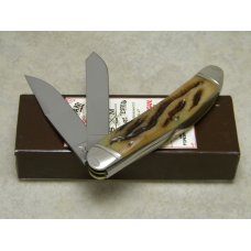 Schatt & Morgan Cutlery Co. Titusville PA Bone Series #5-V 042160 Sowbelly Knife in Box c.2011 Schatt & Morgan Cutlery Co. Titusville PA Bone Series #5-V 042160 Sowbelly Knife in Box c.2011