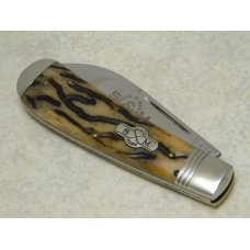 Schatt & Morgan Cutlery Co. Titusville PA Bone 041001 Wharncliffe Swayback Clasp Knife in Box c.2010 Schatt & Morgan Cutlery Co. Titusville PA Bone 041001 Wharncliffe Swayback Clasp Knife in Box c.2010