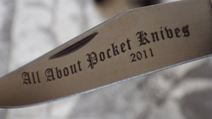 2011 AAPK Club Knife - Whitetail Deer Antler 3 3/4" Pinchlock - D2 Steel Blade