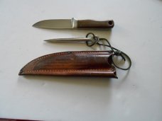 Vintage CASE Marlin Spike/With Knife and Leather pouch