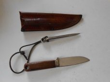 Vintage CASE Marlin Spike/With Knife and Leather pouch