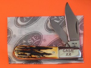Case XX 1982 8 Dot Barlow Knife w/ Great Stag Handles -Mdl# 52009 1/2 SSP -Serial #3226 -Minty!