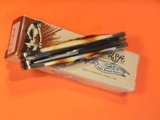 Vintage Parker Alabama USA Stockman Pocket Knife w/ Great Stag Handles - NOS -Loose Knife Vintage Parker Alabama USA Stockman Pocket Knife w/ Great Stag Handles - NOS -Loose Knife
