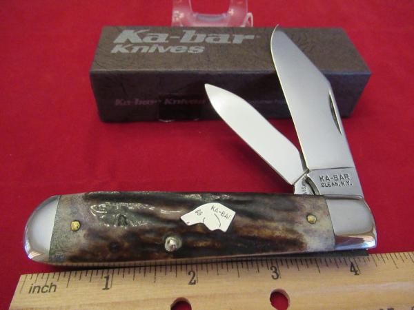 Ka-Bar  Stag Handle  Large Jack  Pattern # 1751