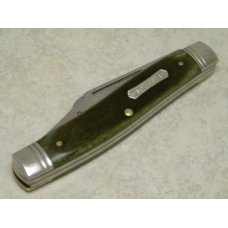 Heritage Schrade + NY USA Green Bone Everlastingly Sharp 8801 Stockman Knife c.1983 Heritage Schrade + NY USA Green Bone Everlastingly Sharp 8801 Stockman Knife c.1983