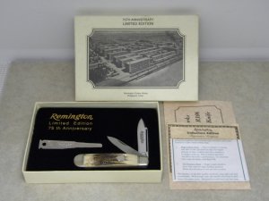 Remington UMC USA R106 Stag 75th Anniversary Jack Knife with Knife Opener in Box