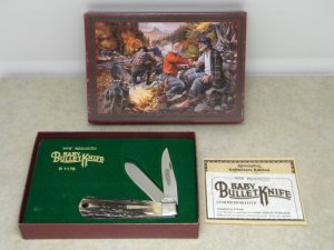Remington Bullet 1994 R1176 Genuine Stag Baby Bullet Trapper Knife in Box