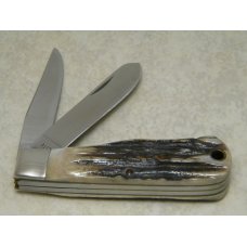 Remington Bullet 1994 R1176 Genuine Stag Baby Bullet Trapper Knife in Box Remington Bullet 1994 R1176 Genuine Stag Baby Bullet Trapper Knife in Box
