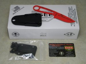 Esee Knives USA Fire Ant Red Izula Fixed Blade Knife in Box "Randall's Adventure & Training" 