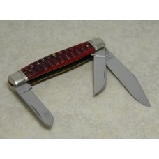 Schatt & Morgan Keystone Series XVII Red Bone 043155 Medium Stockman Knife in Box c.2007 Schatt & Morgan Keystone Series XVII Red Bone 043155 Medium Stockman Knife in Box c.2007