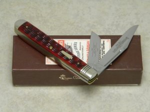 Schatt & Morgan Keystone Series XVII Red Bone 042197 Slim Jack Knife in Box c.2007