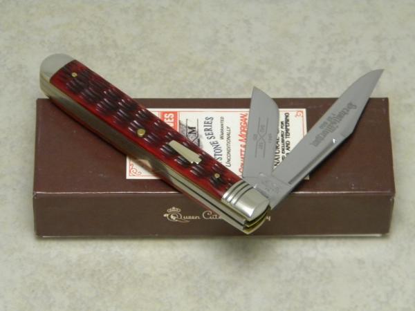 Schatt & Morgan Keystone Series XVII Red Bone 042197 Slim Jack Knife in Box c.2007 Schatt & Morgan Keystone Series XVII Red Bone 042197 Slim Jack Knife in Box c.2007