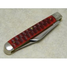 Schatt & Morgan Keystone Series XVII Red Bone 042197 Slim Jack Knife in Box c.2007 Schatt & Morgan Keystone Series XVII Red Bone 042197 Slim Jack Knife in Box c.2007